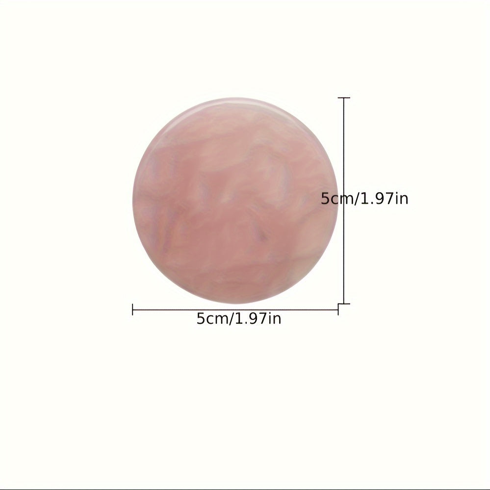 Jade Stone Eyelashes Glue Holder Grafting Eyelashes Glue Round Pallet