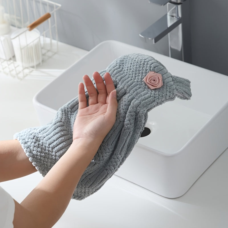 Chinese Style Soft Coral Fleece Hand Towel