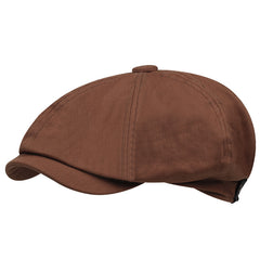 1pc Unisex Cotton Beret Retro Octagonal Hat
