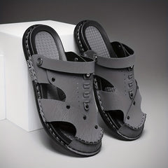 Men's Hollow Out Sandals Non Slip Closed Toe Shoes