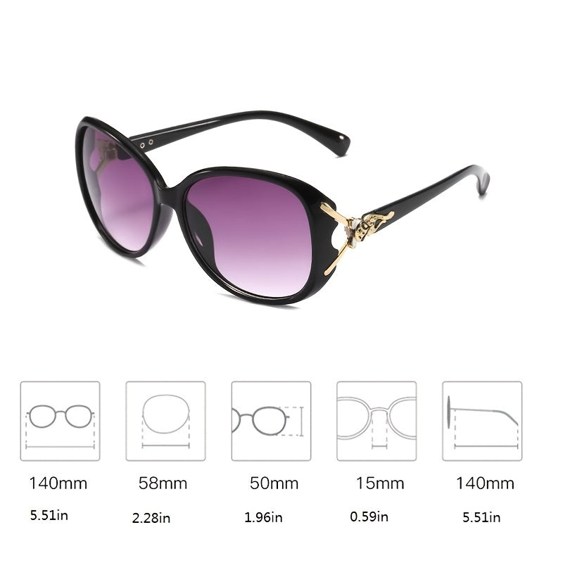 Vintage Women Oversized Polarized Sunglasses Ladies Large Shades Classic Fox
