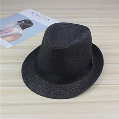 Fashionable Casual Fedora Hat Jazz Hat Cowboy Travel Straw Hat