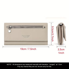 HUMERPAUL Women's Trifold Long Wallet Vintage Card Slots Large Capacity