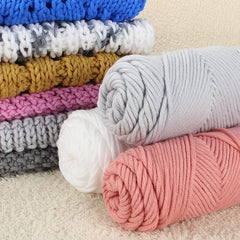 Soft Yarn For DIY Gift Comfortable Chunky Knit Supplies 500g