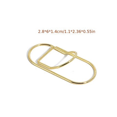 5pcs Metal Pen Clip Notebook Accessory Paper Clip Pen Holder