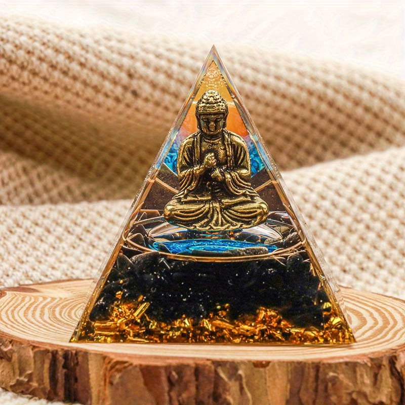 Natural Crystal Pyramid Healing Energy Reiki Chakra Meditation