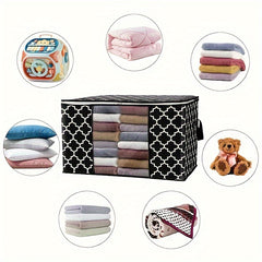 3pcs Non-woven Storage Bag Quilt Clothes Storage Bag Moving Luggage Packing Bag