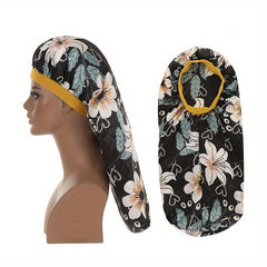 Flower Print Casual Bonnet Turban Cap for Women