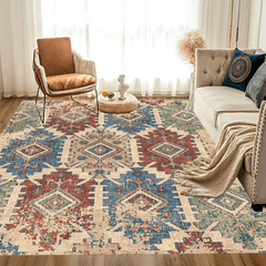 Vintage Persian Area Rug Stain Resistant Washable Rug