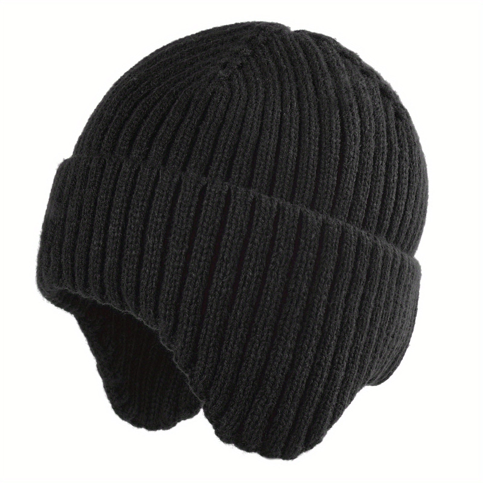 Sport Windproof Knit Beanie Hat With Fleece Lined For Kids
