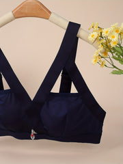 Plus Size Rhinestone Harness Bralette Cut Out Sexy Bra