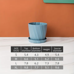 Plastic Flower Pot Succulent Special Tray Large Breathable Green Carrot