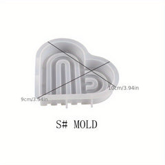 Heart Door Candle Mold DIY Heart Coaster Arch Decoration Silicone Mold