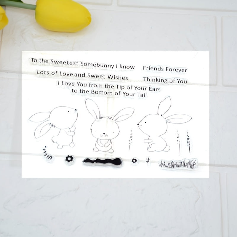 Animals Clear Stamp Flower Rubber Stamp Transparent PVC Seal DIY Scrapbooking