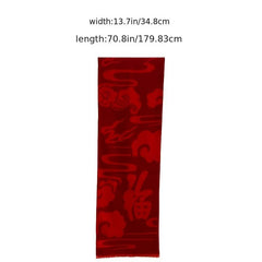 Red Cloud Blessing Scarf Celebration Annual Meeting Scarf Lucky Scarf