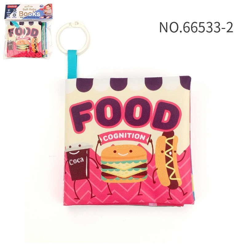 Kids' Cloth Book Early Education Chewable Literacy Toy