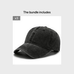 Light Board Baseball Cap Versatile Retro Sunshade Solid Adjustable Cap