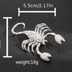Scorpion Brooch Alloy Inlaid Diamond Pin Clothing Accessories