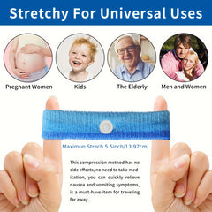 4PCS Motion Sickness Bands Acupressure Nausea Wristband