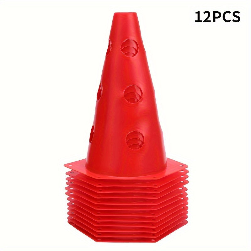 12pcs Sports Training Cones for Soccer Football Games