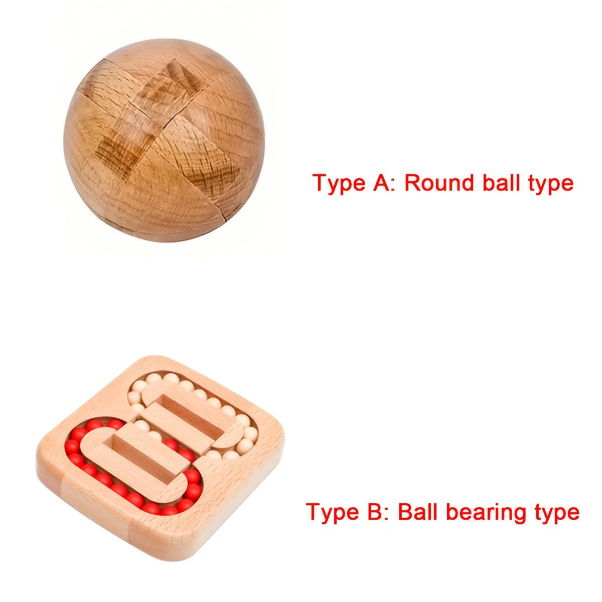 Wooden Puzzles Magic Ball Intelligence Toys Brain Games Spherical Puzzles