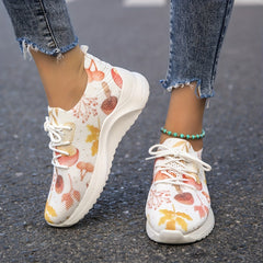 Halloween Mushroom Pattern Athletic Running Shoes For Women