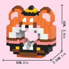 3D Animals Blocks Toys Sheep Fox Chicken Samoyed Rabbit Mouse