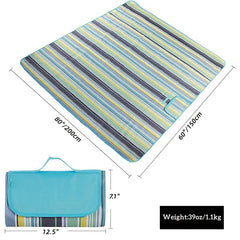 Large 80 x 60 Outdoor Picnic Mat Sand Proof Waterproof Portable Beach Mat