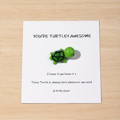 Turtle Cheer Up Gift Motivation Teacher You're Awesome Friendship Present