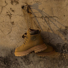 Women's Lace Up Ankle Combat Boots Platform Outdoor Boots