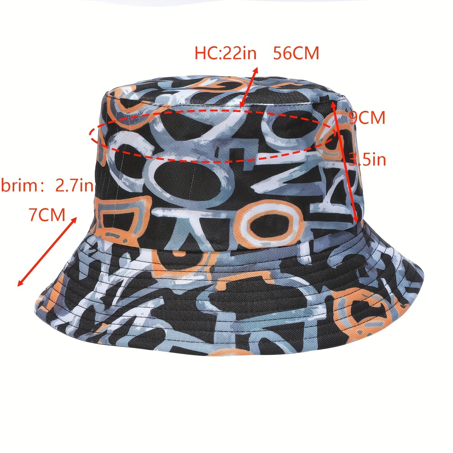 Reversible Bucket Hat Lightweight Sunscreen Fisherman Cap