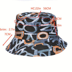 Reversible Bucket Hat Lightweight Sunscreen Fisherman Cap