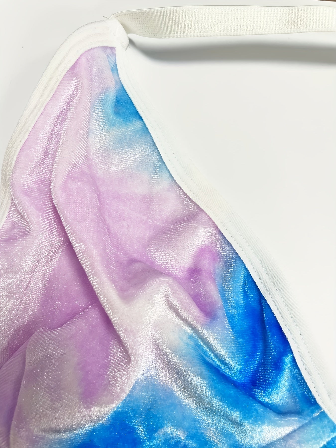 Tie Dye Velvet Bra & Panty Set