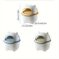Mini Cartoon Desktop Trash Can Flip Top Storage Trash Can