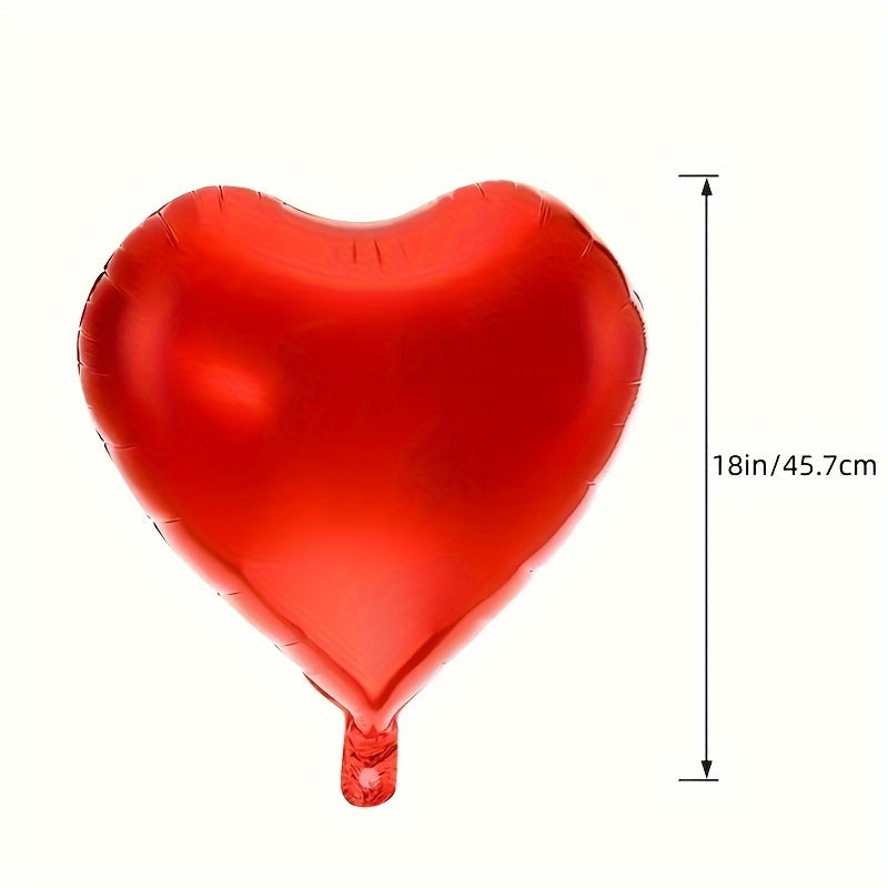 Large Red Heart Balloon with 1000 Rose Petals - Romantic Anniversary Decoration