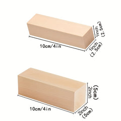 Basswood Carved Building Block Set - Cork Carved Hobby Set