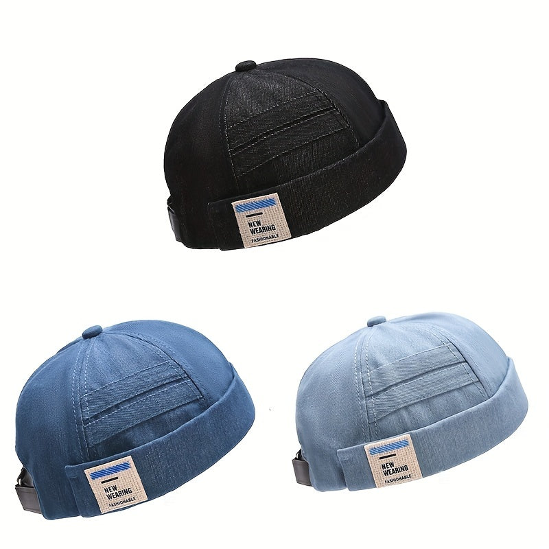 Cotton Sunshade Skullies & Beanies Hat With Alphabets