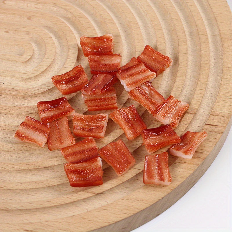 PVC Pork Belly Slices Food Toys for DIY Culinary Play & Diorama Accessories