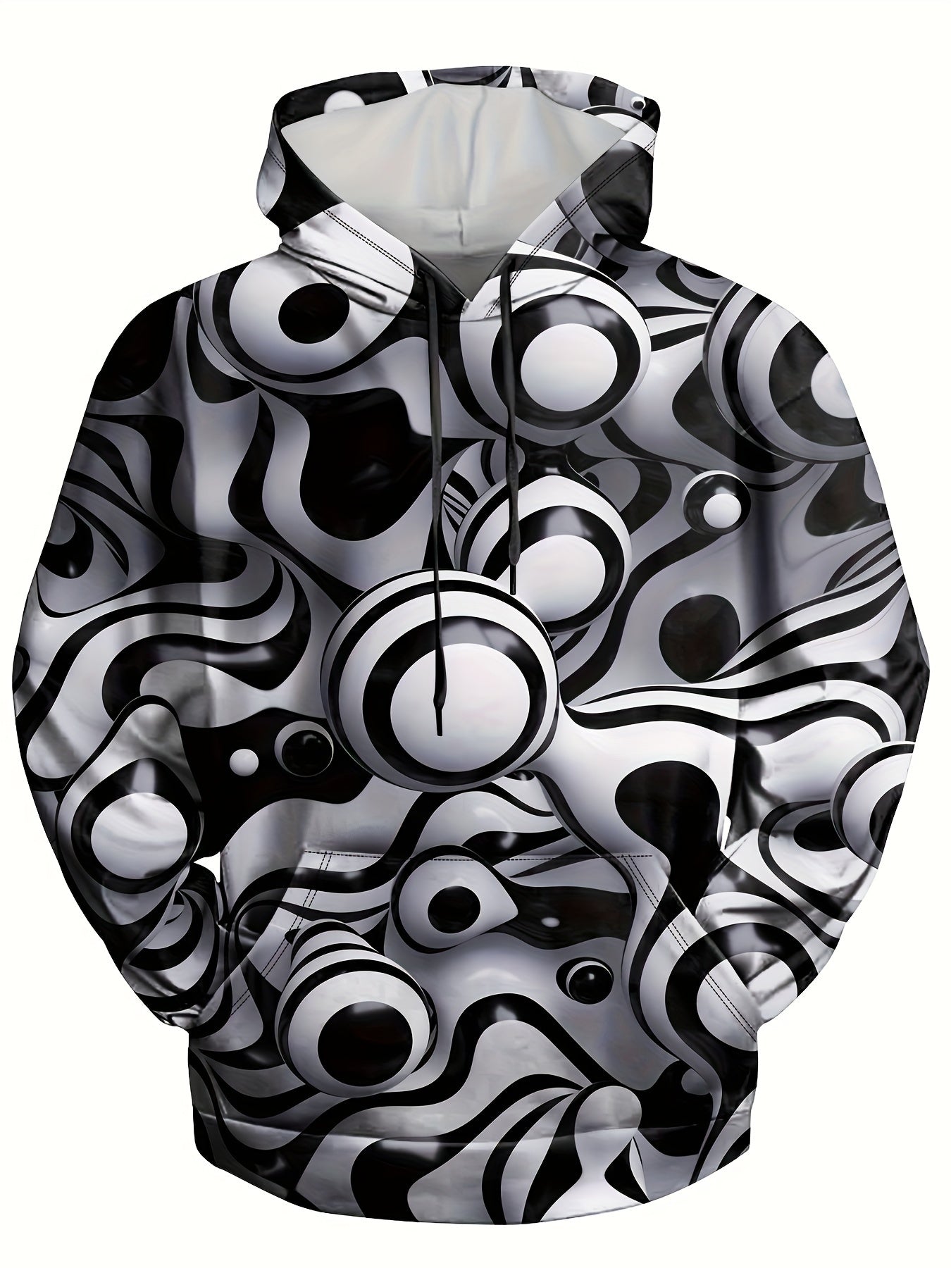 3D Print Hoodies Men Graphic Loose Pullover Autumn Winter