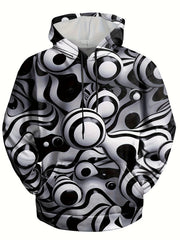 3D Print Hoodies Men Graphic Loose Pullover Autumn Winter