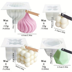 Bubble Candle Silicone Molds for Candle Making