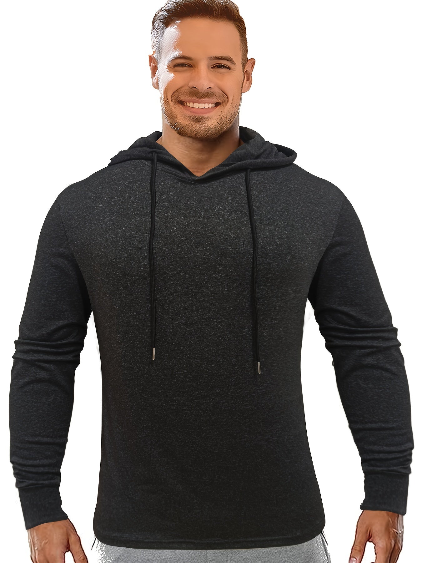 Soft Hoodie For Men Comfy Hooded Pullover Mens Clothing For Autumn Winter
