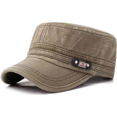 Men's Cotton Blend Flat Top Baseball Cap
