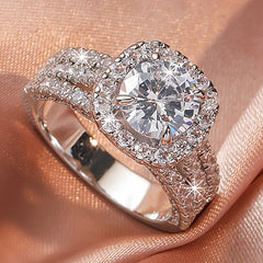 Zircon Women's Wedding Engagement Ring