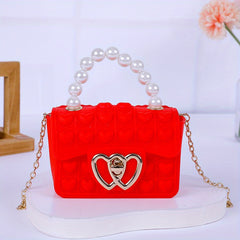 Love Bubble Jelly Bag Mini Female Handbag Coin Purse Mobile Phone Bag