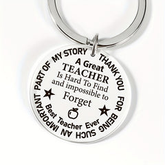 Teacher's Keychain Gift Christmas Birthday Key Rings