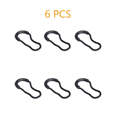 6pcs Heavy Duty U Shape Nylon Zipper Pulls Zipper Tags Zipper Extension