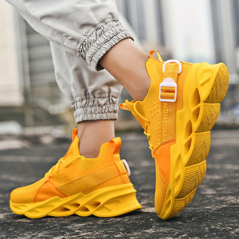Men's Lace up Blade Sneakers Lightweight Athletic Shoes