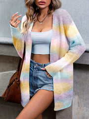 Tie Dye Open Cardigan Long Sleeve for Women
