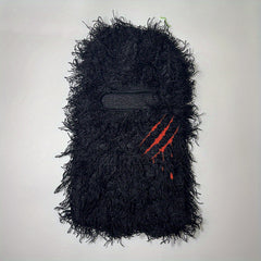 Y2K Embroidered Balaclava Full Ski Mask Knitted Camo Headwear Unisex
